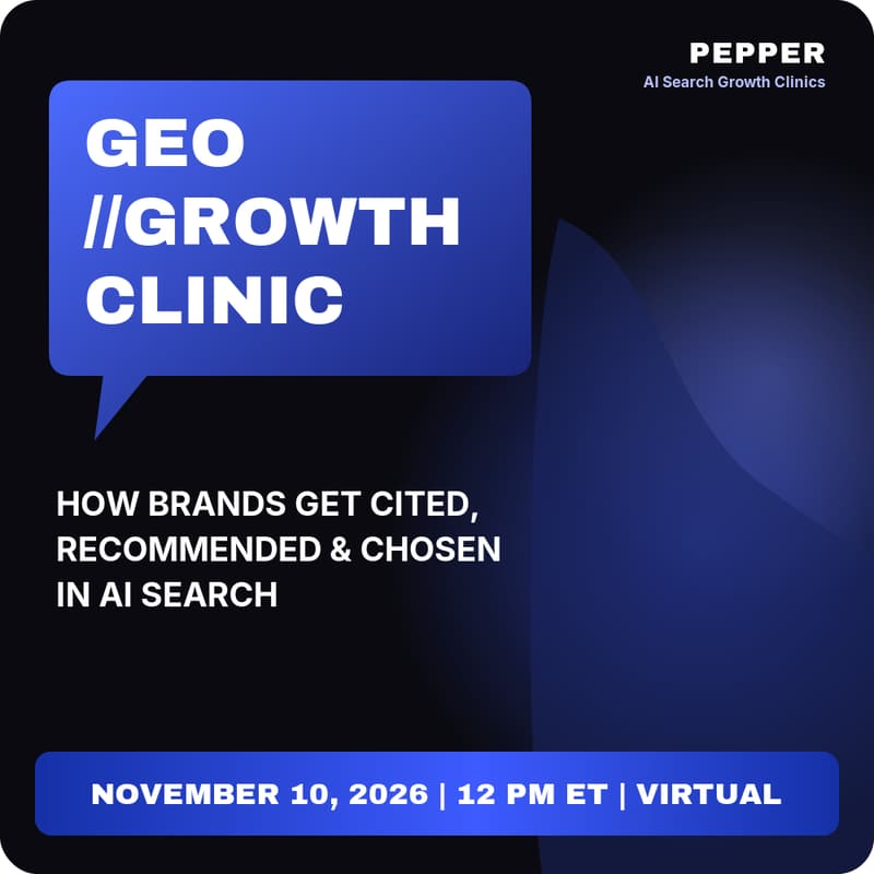 Cover Image for GEO Growth Clinics: How Brands Actually Get Recommended, Cited, and Chosen in AI Search
