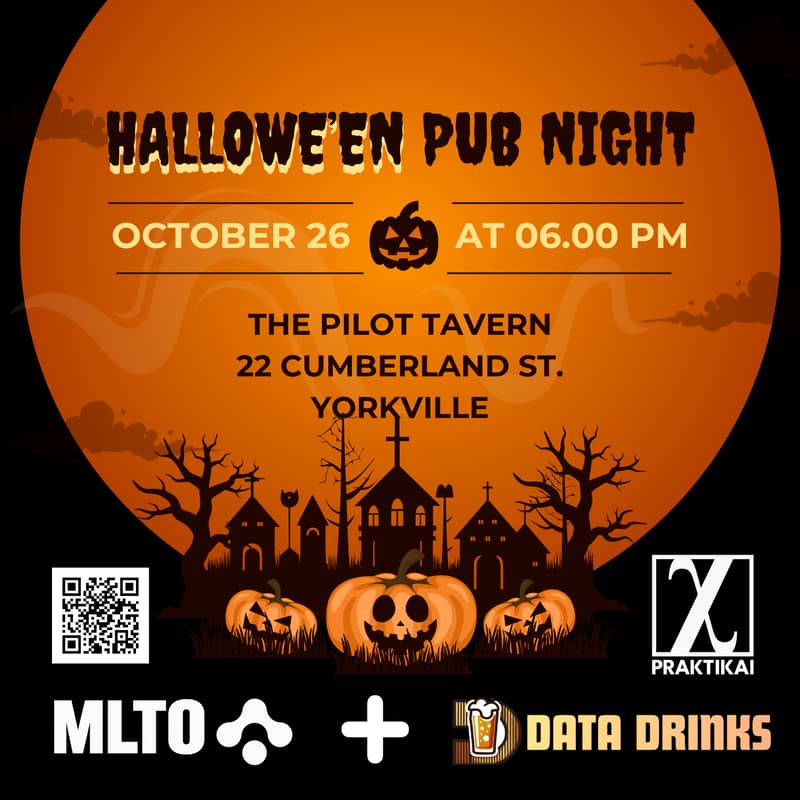 Cover Image for Data Drinks x MLTO: Hallowe’en Pub Night