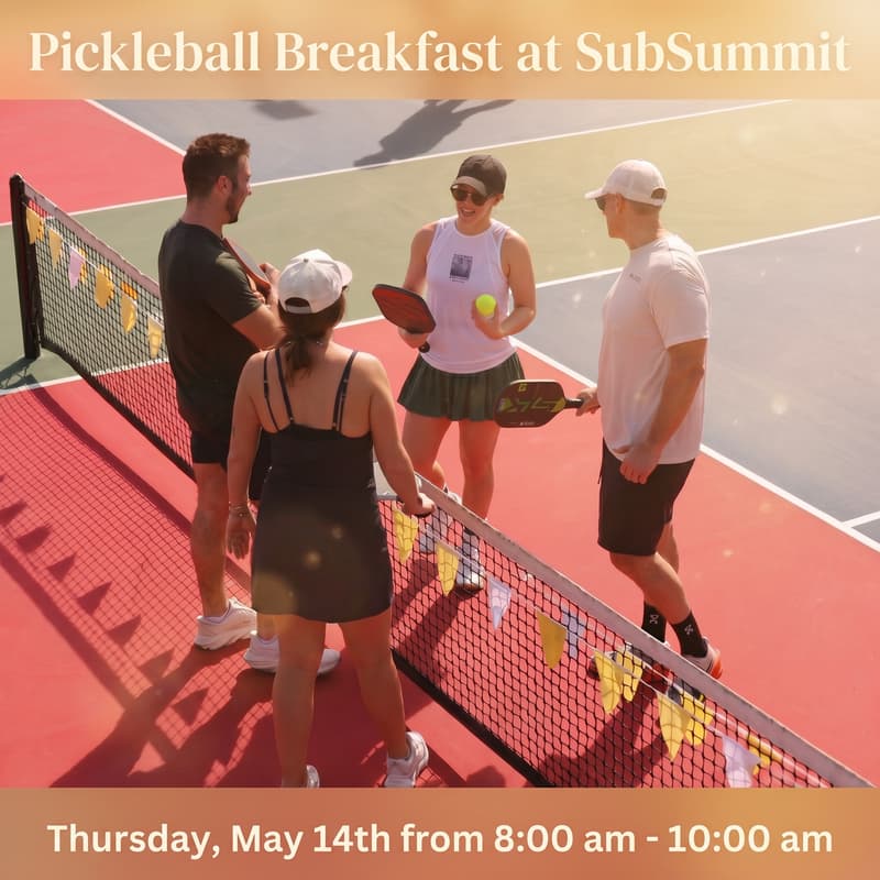Cover Image for Pickleball Breakfast at Subsummit