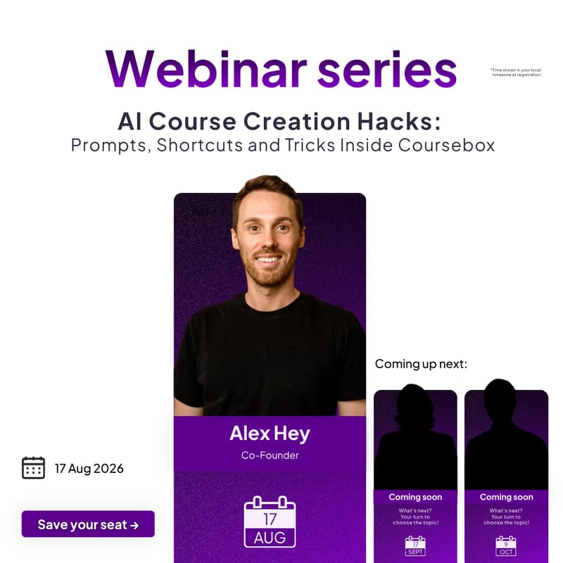 Cover Image for AI Course Creation Hacks: Prompts, Shortcuts and Tricks Inside Coursebox