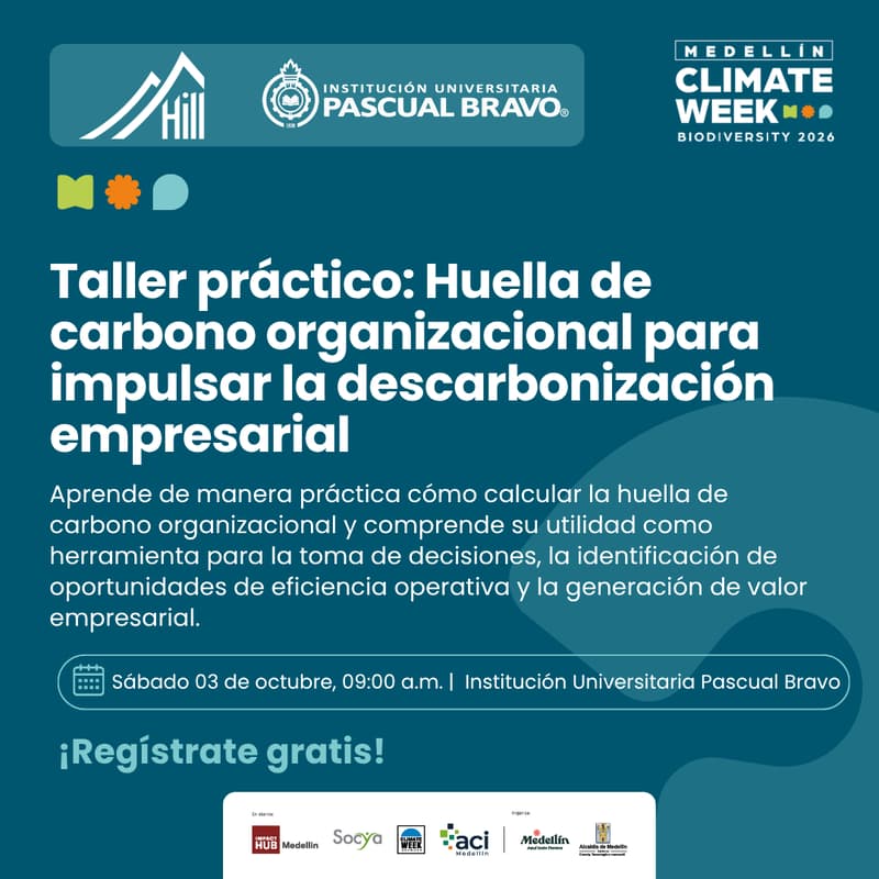 Cover Image for Taller práctico: Huella de carbono organizacional para impulsar la descarbonización empresarial