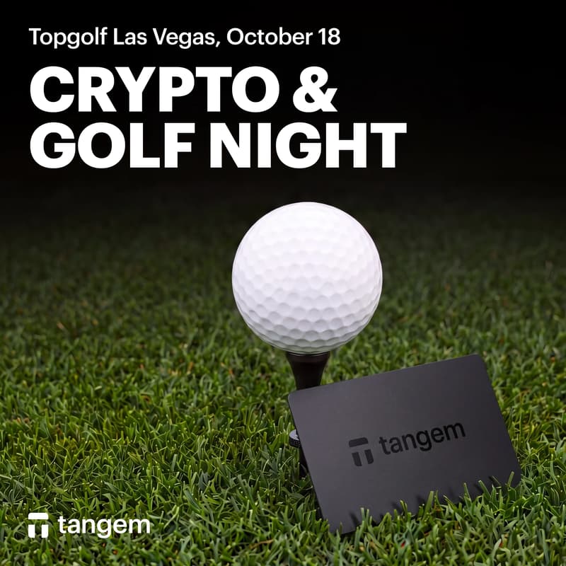 Cover Image for Money20/20 Week: Crypto & Golf with Tangem