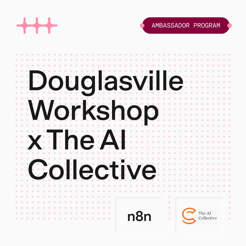 Cover Image for n8n Workshop Douglasville | Build Your First AI Agent | n8n x AI Collective