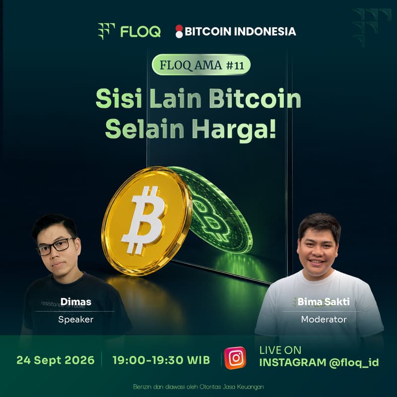 Cover Image for FLOQ AMA 11 with Bitcoin Indonesia: SISI LAIN BITCOIN SELAIN HARGA!