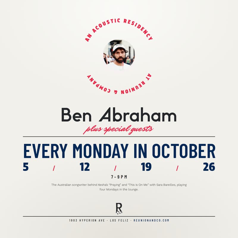 Cover Image for Ben Abraham w/ Special Guests