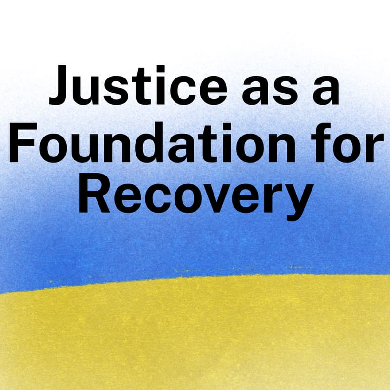 Cover Image for Justice as a Foundation for Recovery