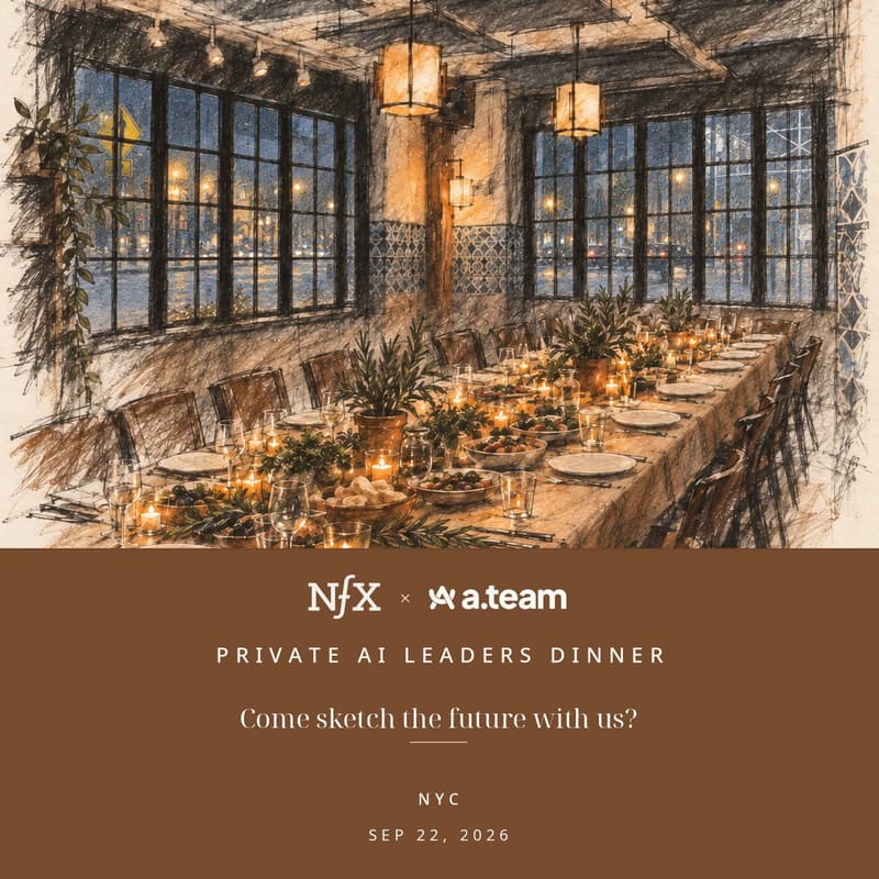 Cover Image for AI Leaders Roundtable with NFX hosted By A.Team