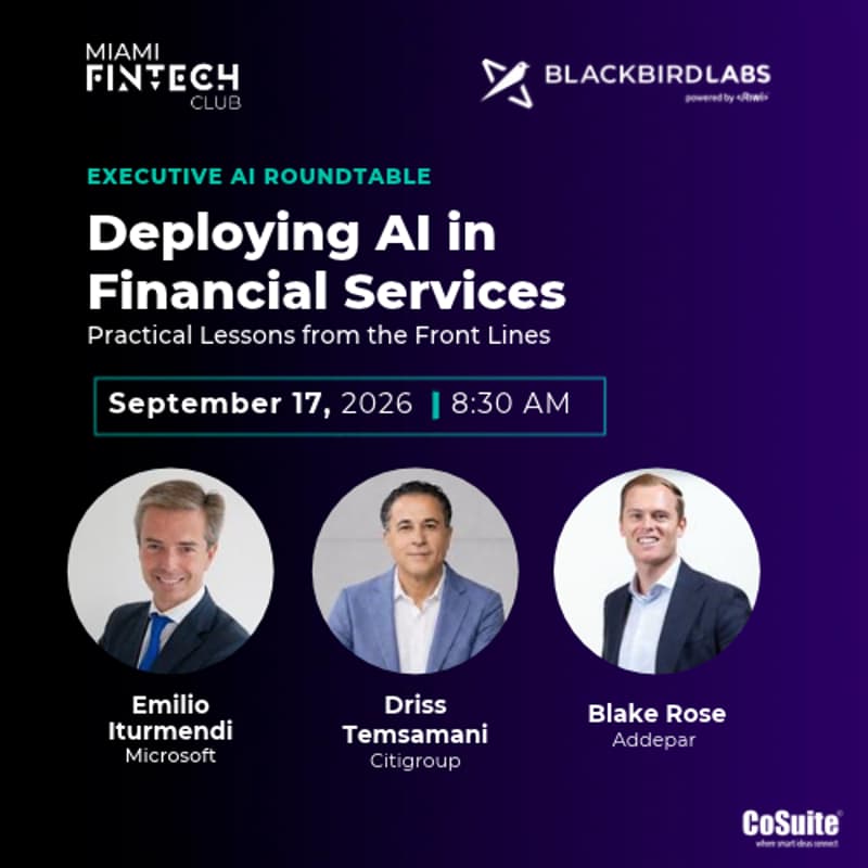Cover Image for Executive Breakfast: Deploying AI in Financial Services