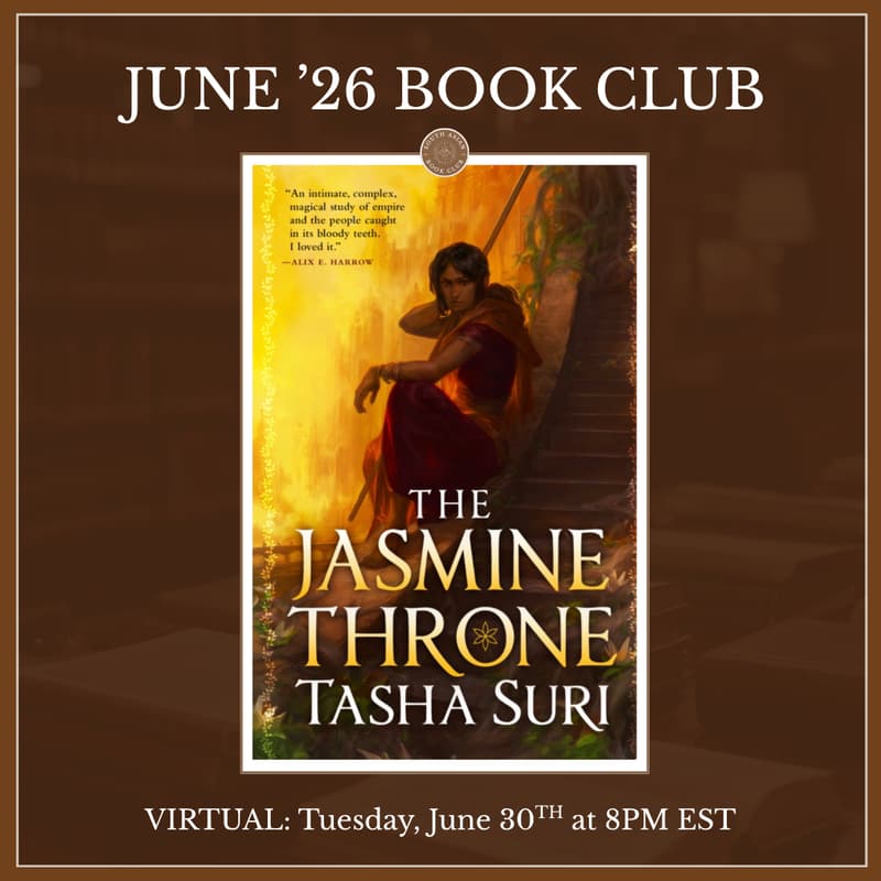 Cover Image for VIRTUAL: 'The Jasmine Throne' by Tasha Suri