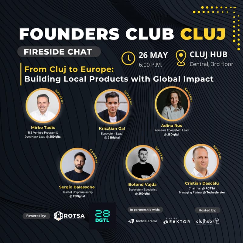 Cover Image for Founders Club CLUJ: From Cluj to Europe-Building Local Products with Global Impact