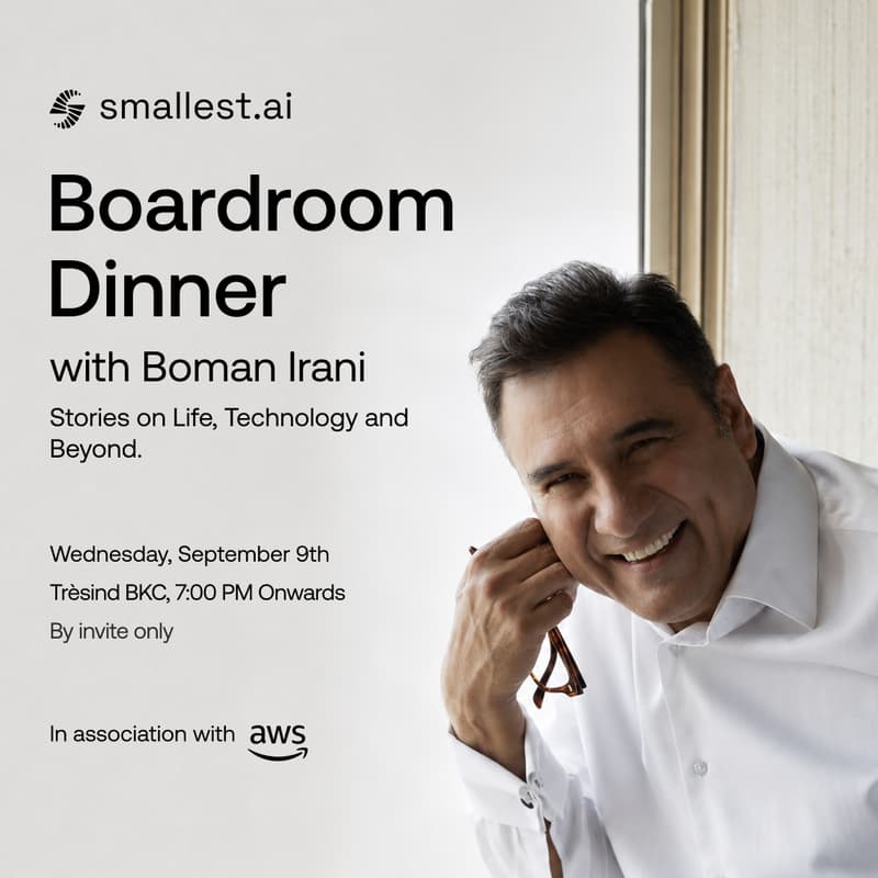 Cover Image for Boardroom Dinner with Boman Irani — Stories on Life, Technology & Beyond