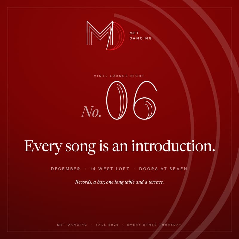 Cover Image for Met Dancing · No. 06 · Vinyl Lounge Night