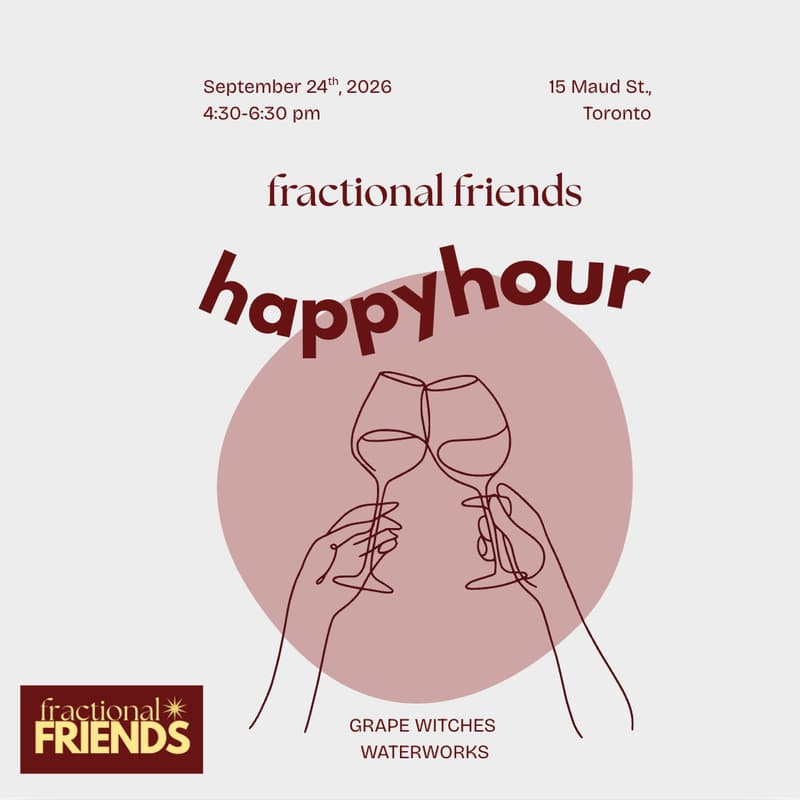 Cover Image for fractional friends happy hour🍷