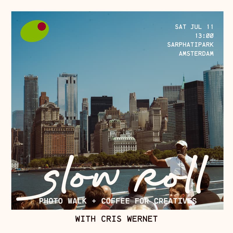 Cover Image for Slow Roll #4: Photo Walk + Coffee for Creatives with Cris Wernet