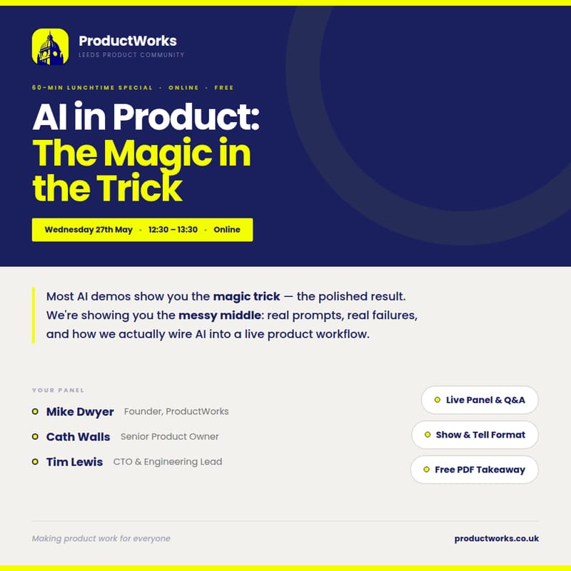 Cover Image for AI in Product. The Magic in the Trick