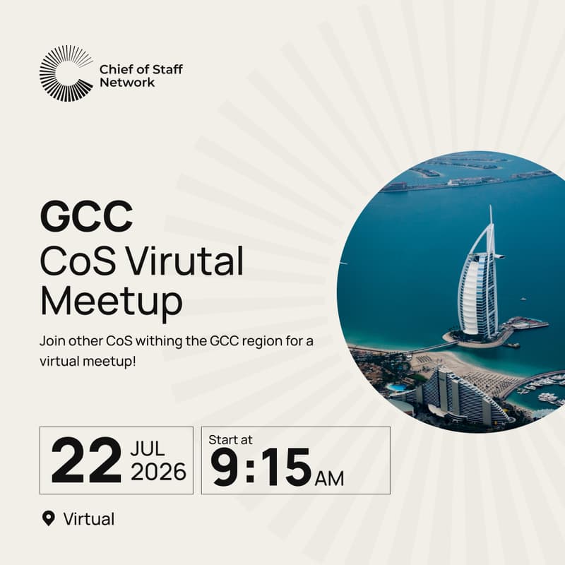 Cover Image for GCC Chief of Staff Virtual Meetup