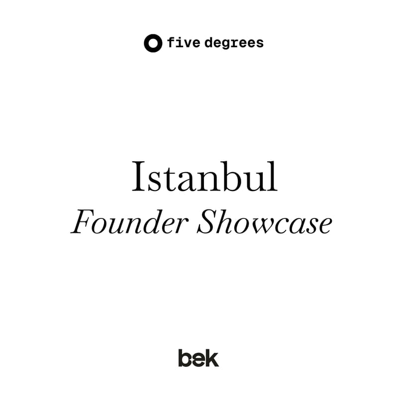 Cover Image for five degrees: Founder Showcase | Istanbul