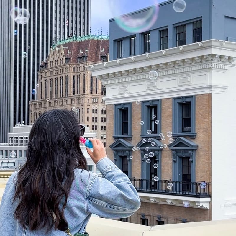 Cover Image for Rooftop bubbles with friends in Tech and Art