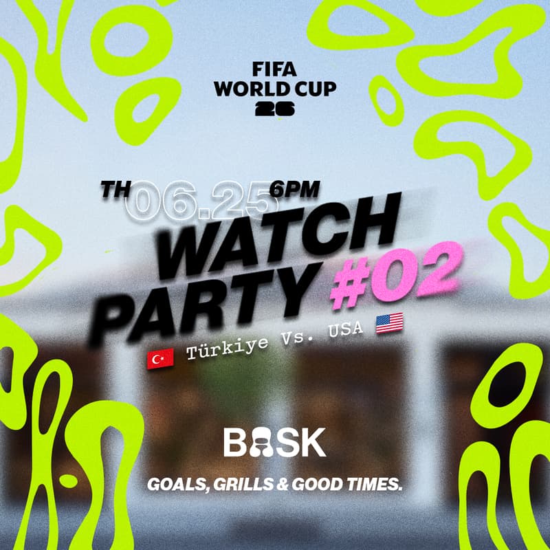 Cover Image for BASK World Cup Watch Party #02 Türkiye Vs. USA