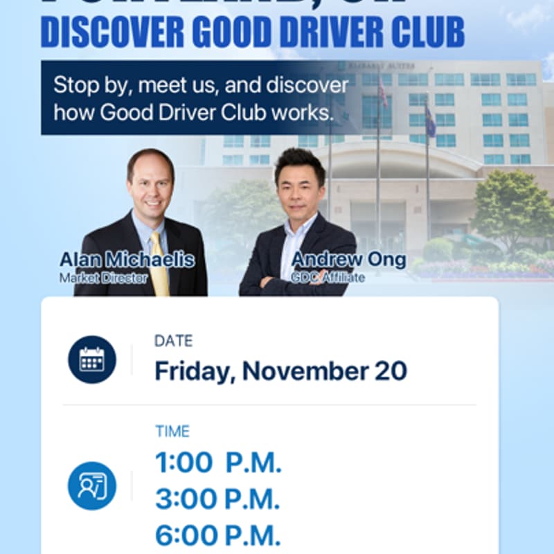 Cover Image for Portland OR Discover Good Driver Club