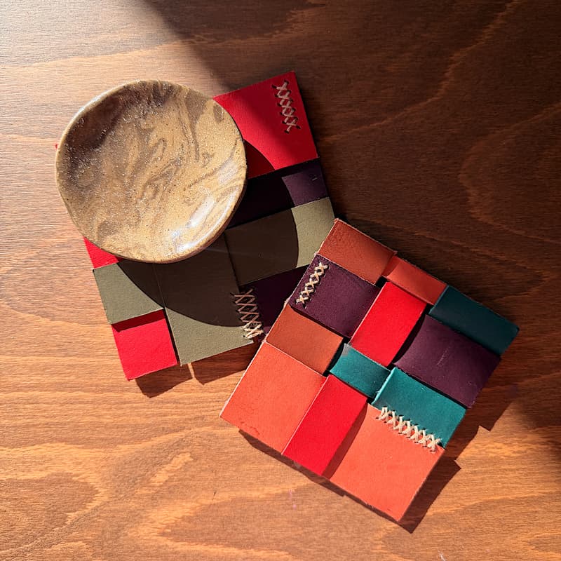 Cover Image for DIY leather coaster