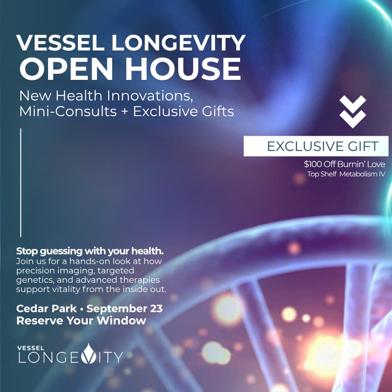 Cover Image for Vessel Open House: New Health Innovations, Mini-Consults + Exclusive Gifts- Cedar Park