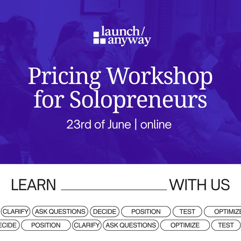 Cover Image for Pricing Workshop for Solopreneurs