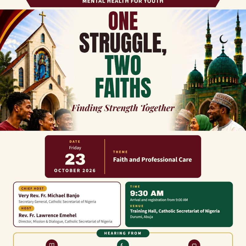 Cover Image for ONE STRUGGLE, TWO FAITH