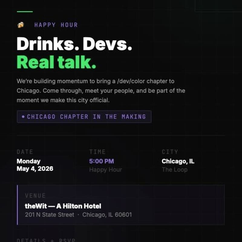 Cover Image for /dev/color Happy Hour - Chicago