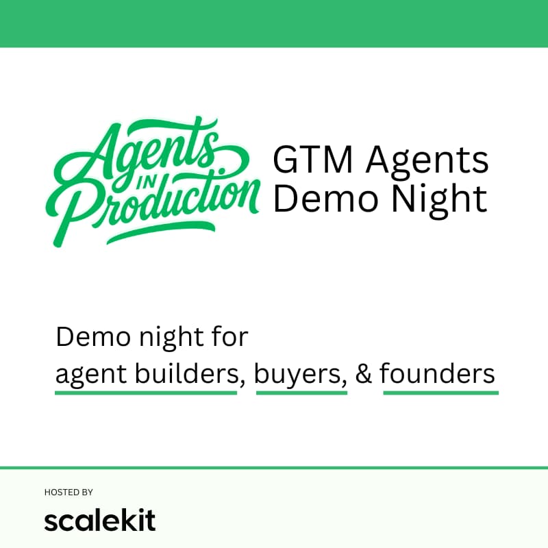 Cover Image for Agents in Production: GTM agents demo night