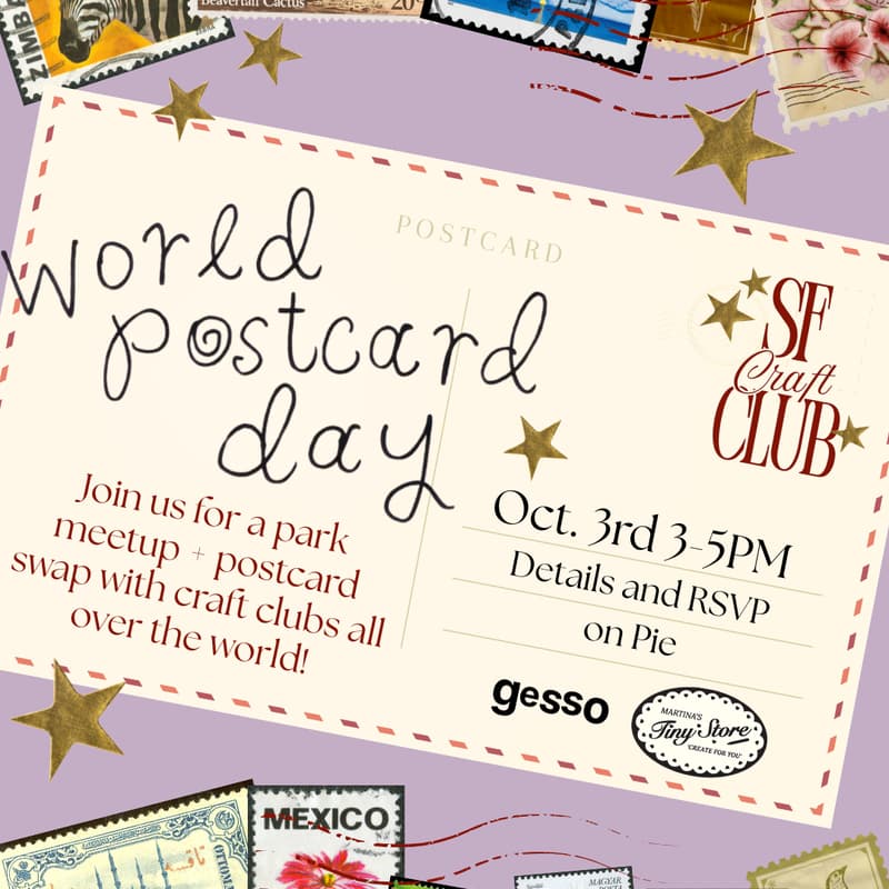 Cover Image for SF Craft Club celebrates World Postcard Day! Free event!