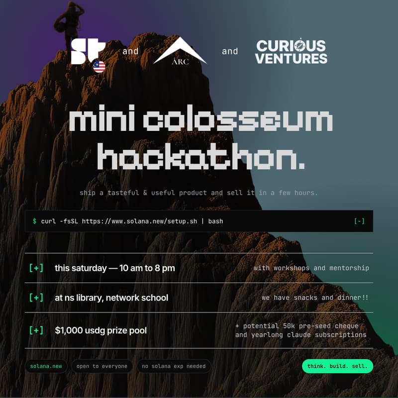 Cover Image for Solana Mini Colosseum Hackathon