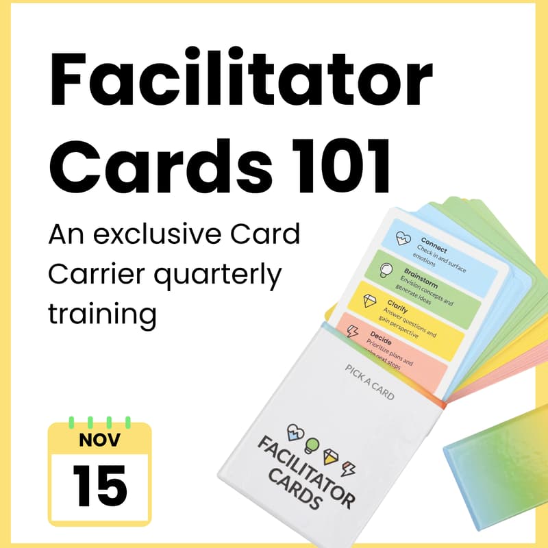 Cover Image for Facilitator Cards 101: An Exclusive Training for Facilitator Card Carriers