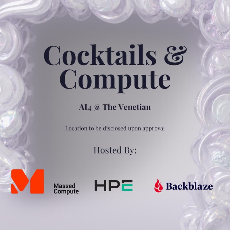 Cover Image for Cocktails & Compute with Massed Compute, HPE, & Backblaze