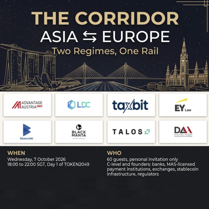 Cover Image for The Corridor ASIA & EUROPE. Two Regimes, One Rail. (Singapore ⇆ Vienna as execution examples).