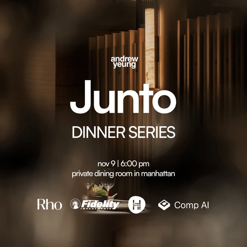 Cover Image for Junto Founder Dinner (Hosted by Andrew & Friends)