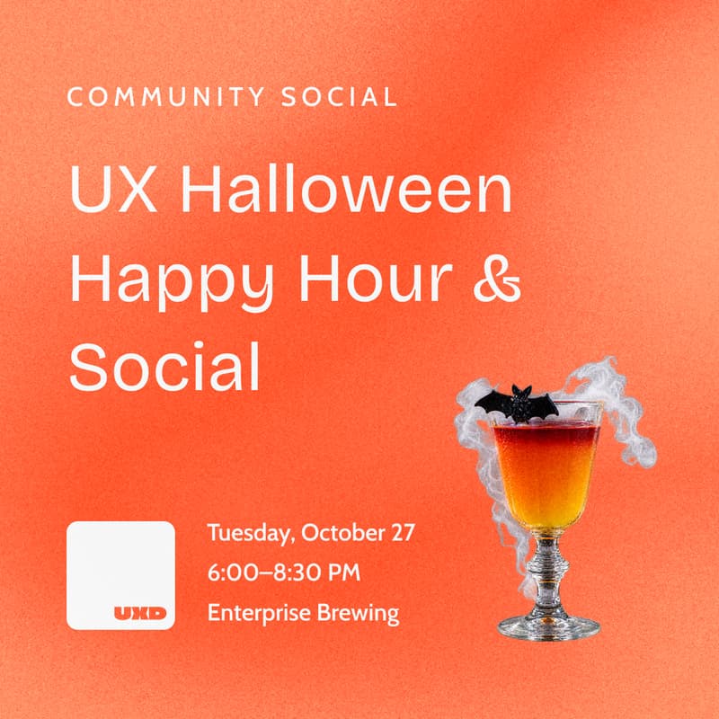 Cover Image for 🎃 UX Halloween Happy Hour & Social