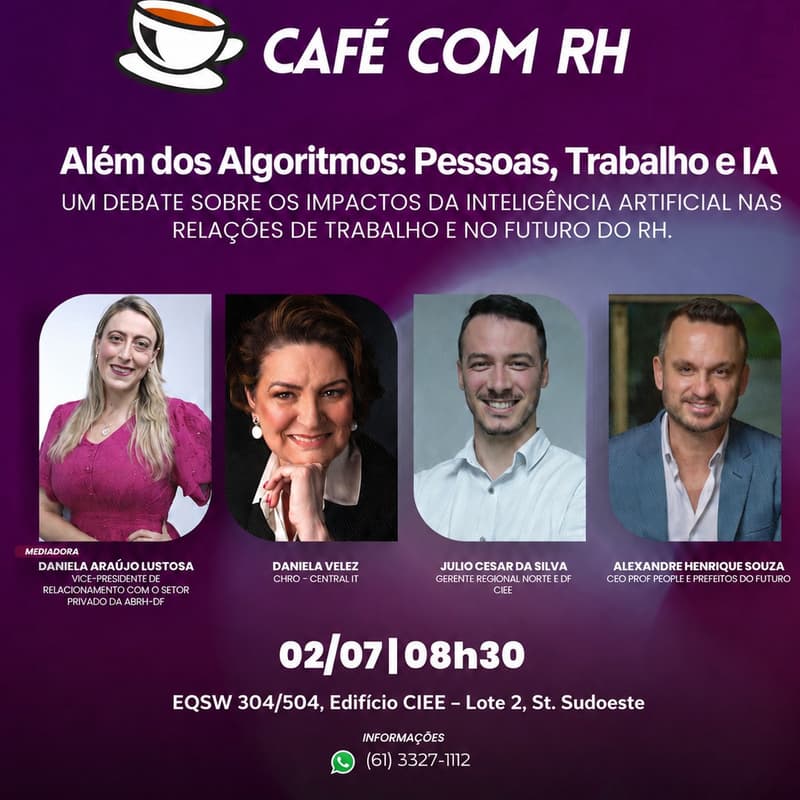 Cover Image for Café com RH: Além dos Algoritmos: Pessoas, Trabalho e IA