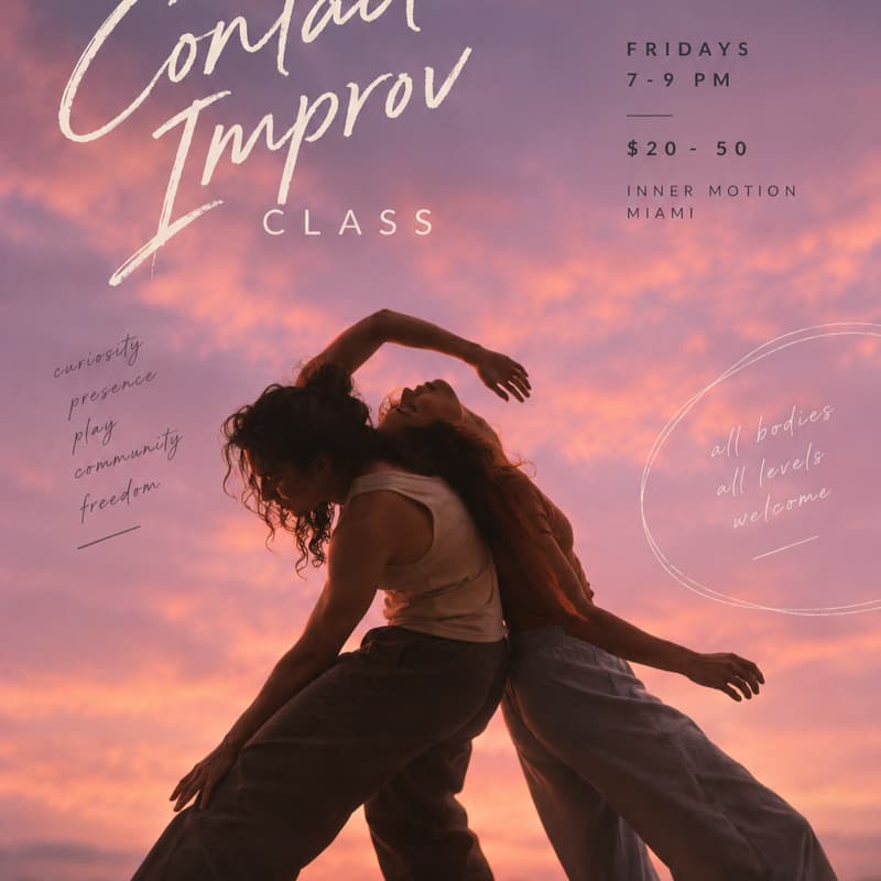 Cover Image for Contact Improvisation (CI) Class Miami - Exploring Levels