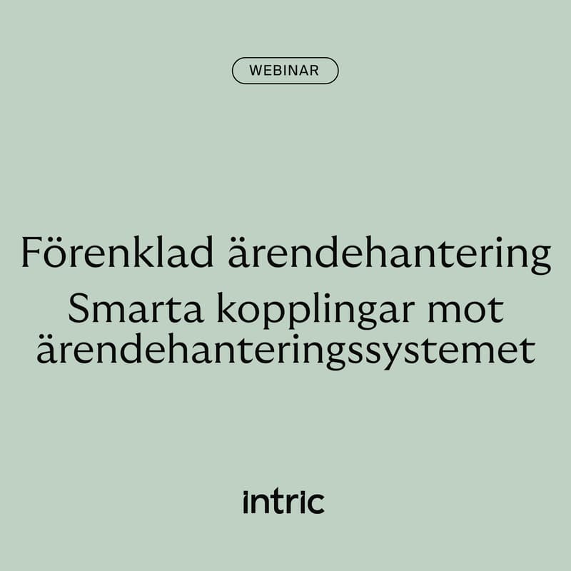 Cover Image for Förenklad ärendehantering- Smarta kopplingar mot ärendehanteringssystemet