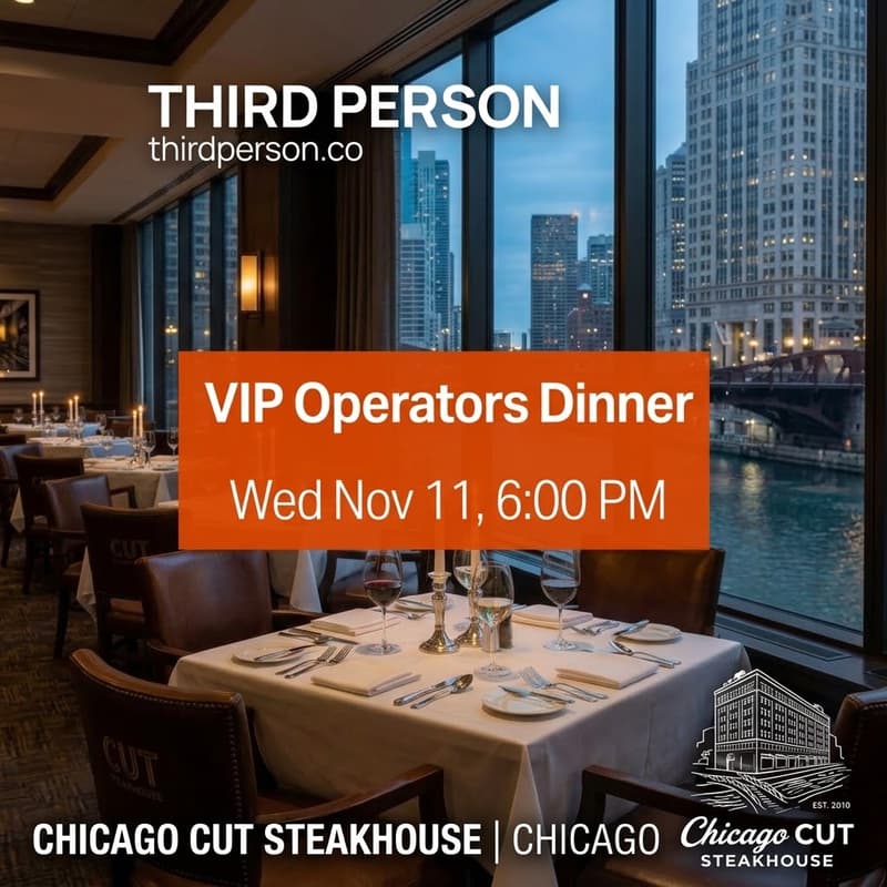 Cover Image for Third Person VIP Operators Dinner | Chicago