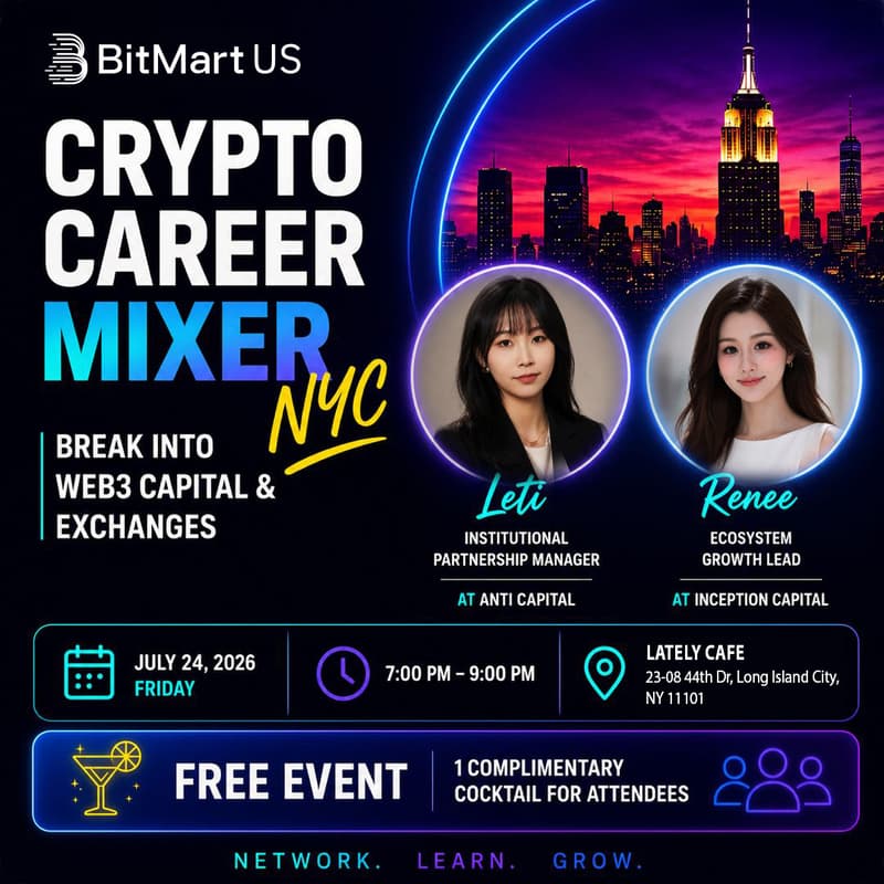 Cover Image for Crypto Career Mixer NYC | Breaking Into Web3 Capitals and Exchanges