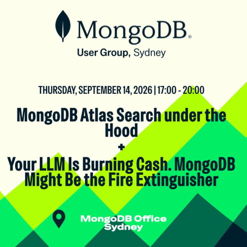 Cover Image for MongoDB User Group Sydney - September 2026