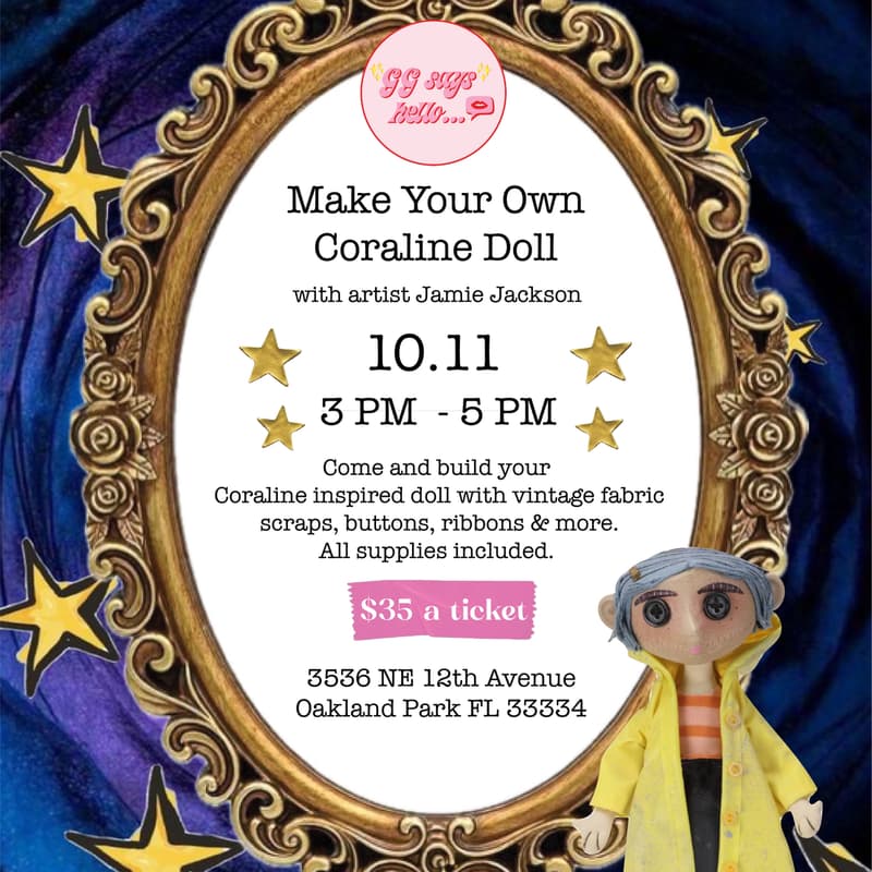 Cover Image for Make Your Own Coraline Doll Event #2