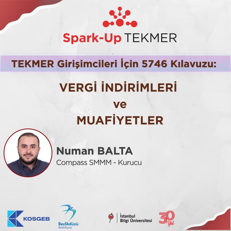 Cover Image for TEKMER Girişimcileri İçin 5746 Kılavuzu: Vergi İndirimleri ve Muafiyetler