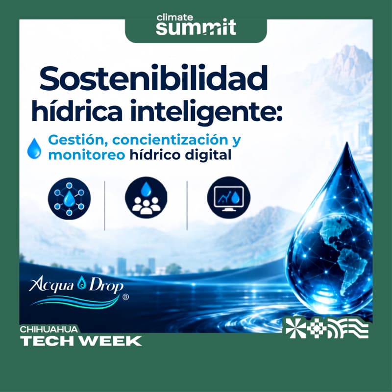 Cover Image for Sostenibilidad hídrica inteligente: Gestión, concientización y monitoreo hídrico digital 💧