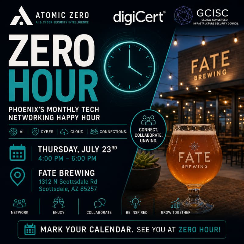 Cover Image for Zero Hour | Phoenix's Monthly Tech Networking Happy Hour