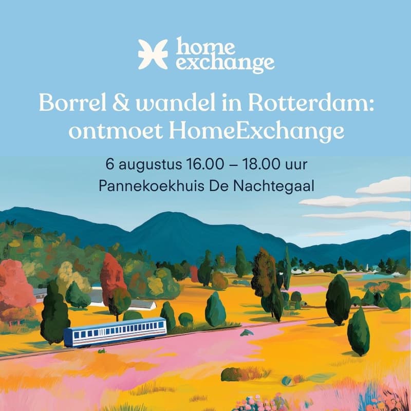 Cover Image for Borrel & wandel in Rotterdam: ontmoet HomeExchange