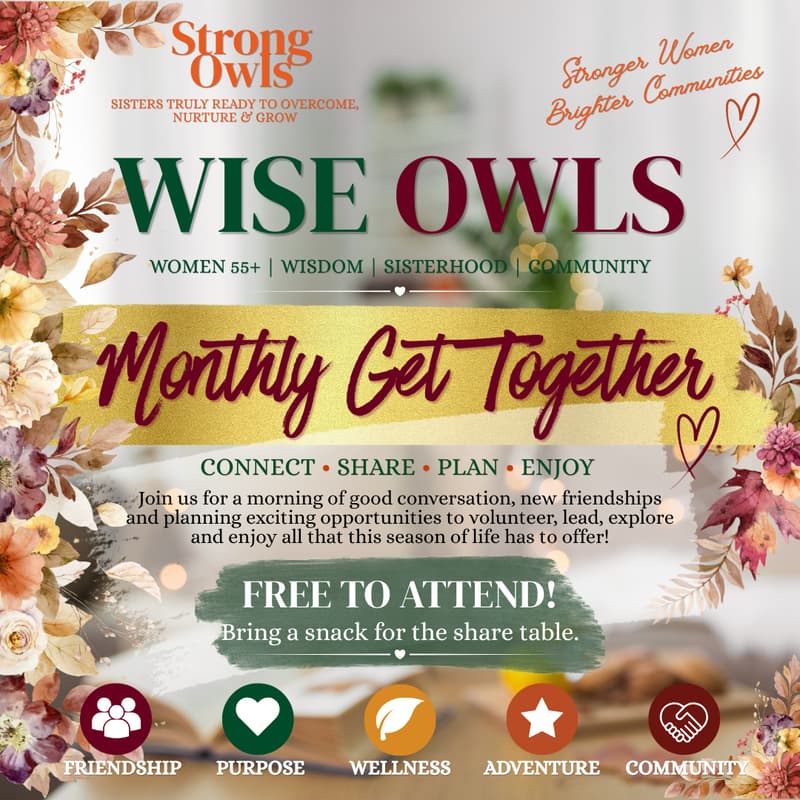 Cover Image for Wise Owls Monthly Get Together
