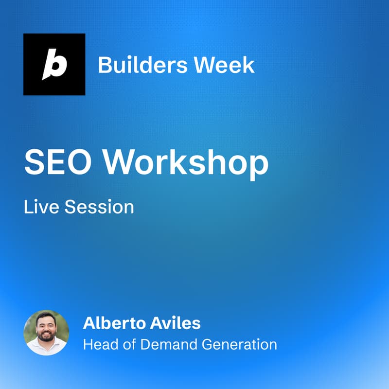 Cover Image for Help customers find you: three SEO tips for your Bolt.new site with Alberto Aviles